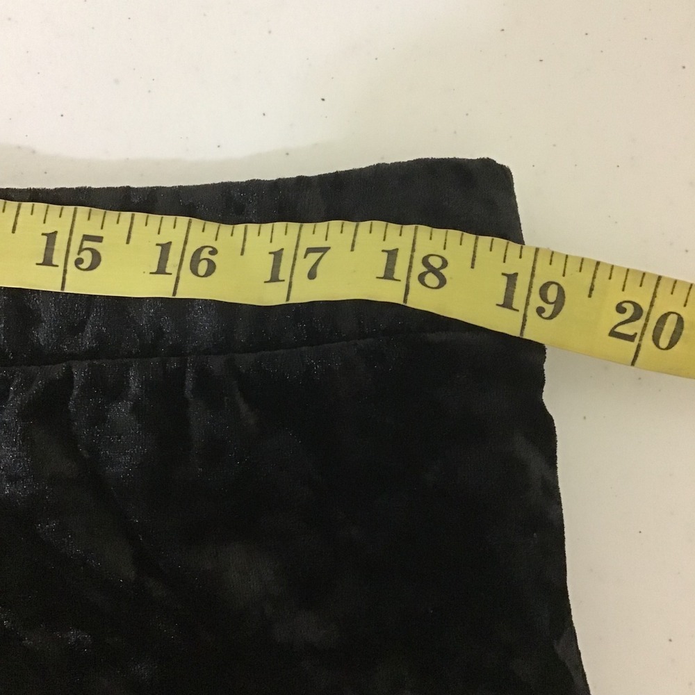 Cato Black Crushed Velvet Leggings Pants Plus Size 18/20W Ruched Ankles NWT‎ - Picture 7 of 9